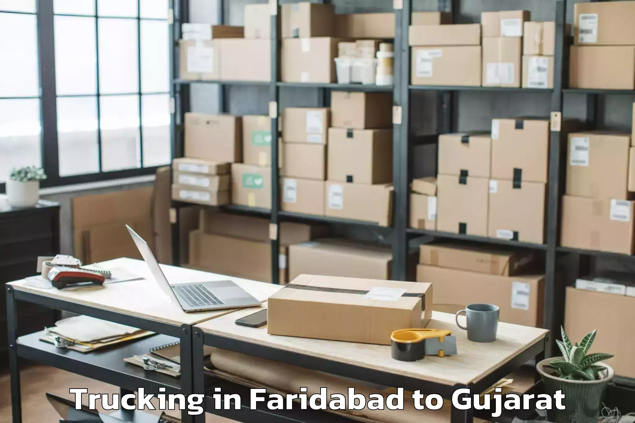 Book Faridabad to Chhota Udepur Trucking